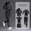 New Men's Sportswear 1-5Pcs Suit All-Season Running Cycling Fitness Quick Drying Clothing Jogging Training Men's Track Suit Set